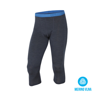 Merino termoprádlo Pánské 3/4 kalhoty antracit - M Merino termoprádlo Pánské 3/4 kalhoty antracit - M