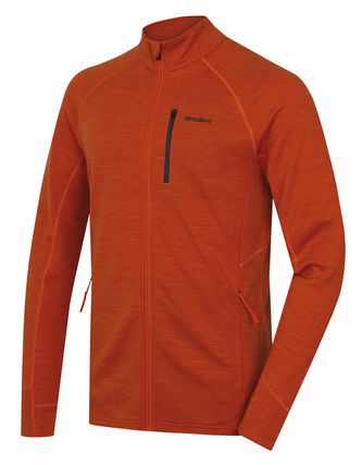 Pánská mikina z merino vlny Alou M cihlová - M