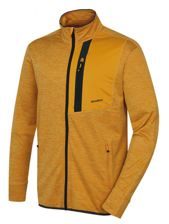 Pánská mikina na zip Ane M žlutá - XL