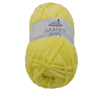 Příze SAMET - žlutá - 100g / 100 m