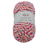 Příze SAMET - růžová, šedá, bílá - 100g / 100 m