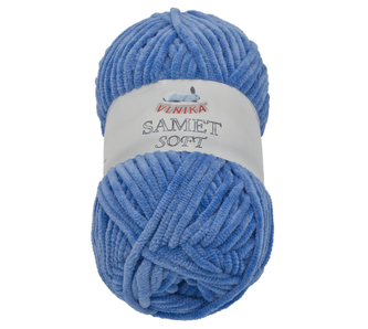 Příze SAMET - modrá - 100g / 100 m