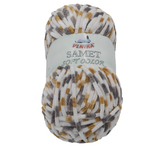 Příze SAMET - béžová, šedá, bílá - 100g / 100 m