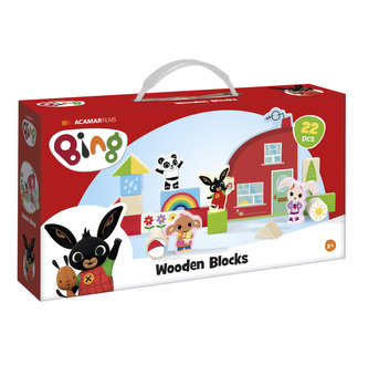 BING dřevěná stavebnice 22 ks