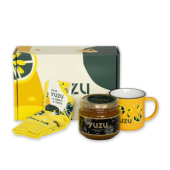 Yuzu Yuzu v dárkové krabičce s neplecháčkem a ponožkami 550 g 43 - 45