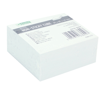 Bloček KOSTKA bílá 85 x 85 x40mm nelepená