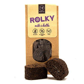Natu Makové rolky s datlemi 45 g