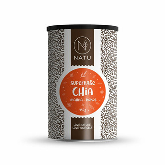 Natu Superkaše Chia s malinami a kokosem 450 g