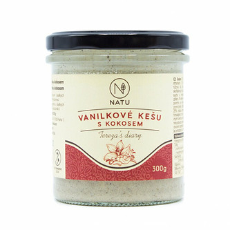 Natu Vanilkové kešu s kokosem 140 g