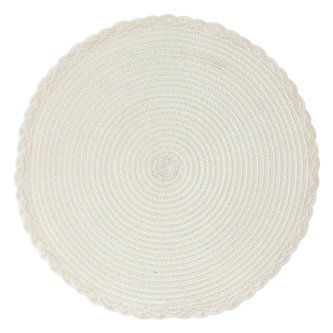 Prostírání kulaté MYSTICA krémová O 38 cm Mybesthome