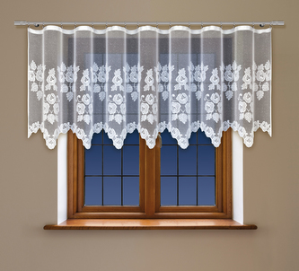 Dekorační žakárová záclona s řasící páskou AZALIA 120 bílá 300x120 cm MyBestHome