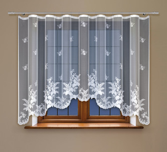 Dekorační žakárová záclona s řasící páskou SINAI 160 bílá 300x160 cm MyBestHome