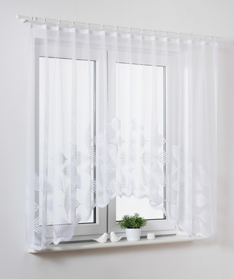 Dekorační oblouková krátká záclona ARECA bílá 300x150 cm MyBestHome