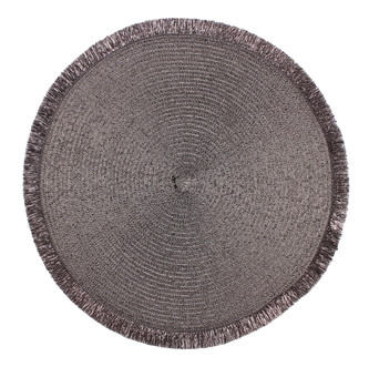 Prostírání kulaté PERU šedá O 38 cm Mybesthome