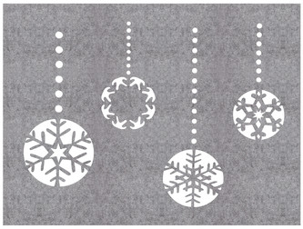 Prostírání NATALE I. šedá 30x40 cm Mybesthome