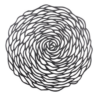 Prostírání kulaté TALEA černá O 38 cm Mybesthome