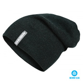 Pánská merino čepice Merhat 2 khaki melír - L-XL