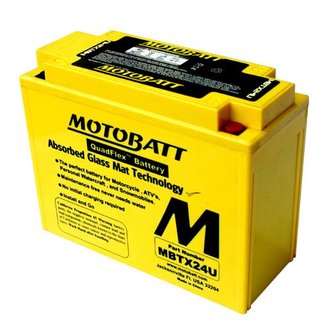 Baterie Motobatt MBTX24U 25 Ah, 12 V, 4 vývody Baterie Motobatt MBTX24U 25 Ah, 12 V, 4 vývody