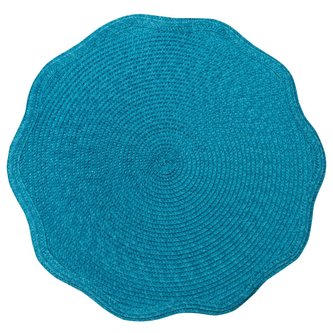Prostírání kulaté OTELO tyrkysová O 38 cm Mybesthome