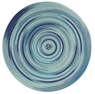 Prostírání kulaté LOLLIPOP modrá/tyrkysová O 38 cm Mybesthome