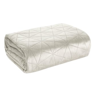 Přehoz na křeslo - sedačku LUIZA stříbrná 70x160 cm Mybesthome