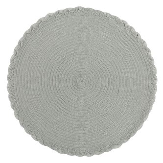 Prostírání kulaté MYSTICA stříbrná O 38 cm Mybesthome