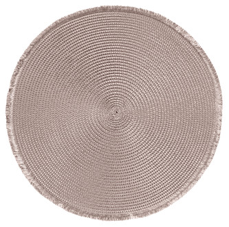 Prostírání kulaté CARIBI béžová O 38 cm Mybesthome