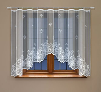 Dekorační žakárová záclona s řasící páskou ARLETTA 160 bílá 300x160 cm MyBestHome