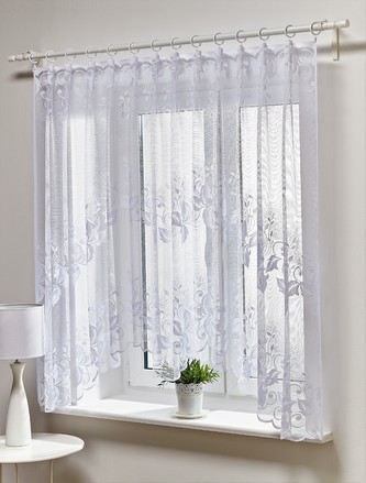 Dekorační oblouková krátká záclona ILONA bílá 300x150 cm MyBestHome