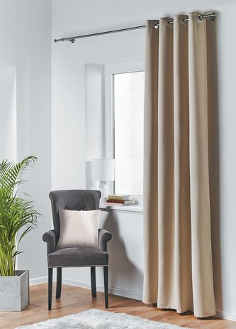 Dekorační závěs zatemňující BLACKOUT s kroužky 140x260 cm, béžová (cena za 1 kus) MyBestHome