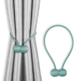 Dekorační ozdobná spona na závěsy s magnetem TOLEDO modrozelená Mybesthome 2 kusy v balení