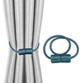 Dekorační ozdobná spona na závěsy s magnetem SURRI modrá Mybesthome 2 kusy v balení