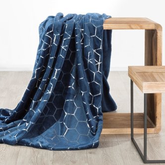 Deka z mikrovlákna ARGO modrá 150x200 cm Mybesthome