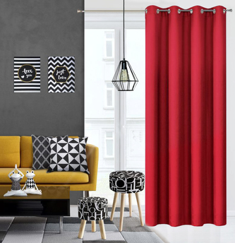 Dekorační závěs EASY TOP červená 1x140x250 cm MyBestHome