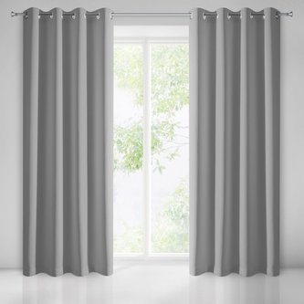 Dekorační závěs "BLACKOUT" zatemňující SIERRA 135x250 cm, světle šedá, (cena za 1 kus) MyBestHome