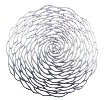 Prostírání kulaté TALEA stříbrná O 38 cm Mybesthome