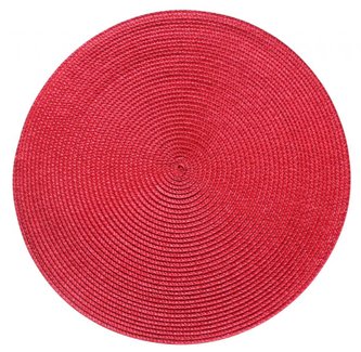 Prostírání kulaté SPLOT červená O 38 cm Mybesthome