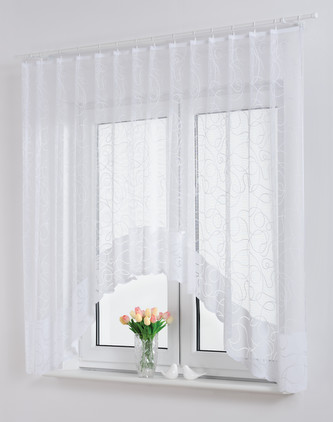 Dekorační oblouková krátká záclona NIKA bílá 300x160 cm MyBestHome