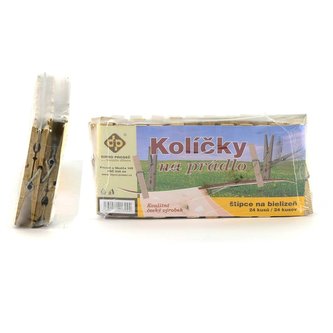 Kolíčky na prádlo 24ks dřevo DIPRO CZ