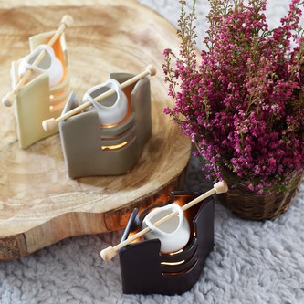 Olejová aroma lampa - Honey  černohnědá Barva