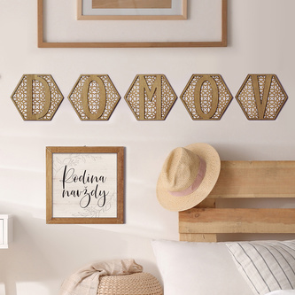 Dekorace na stěnu - Domov