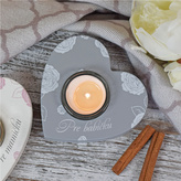 Svícen srdce pro babičku SK (včetně skla na svíčku)