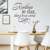 Samolepka "Rodina je dar"