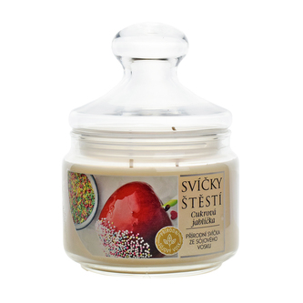 Svíčka ze sójového vosku - Cukrová jablíčka velká