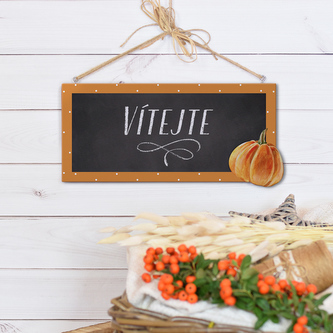 Cedulka - Vítejte (podzimní)