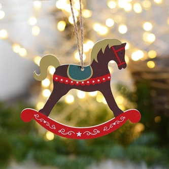 Vánoční koník - hnědý