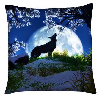 Polštář s vlkem 05 Mybesthome 40x40 cm