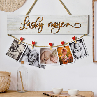 Cedule na fotografie "Lásky moje"