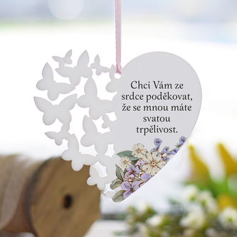 Srdce s motýly - "Svatá trpělivost"