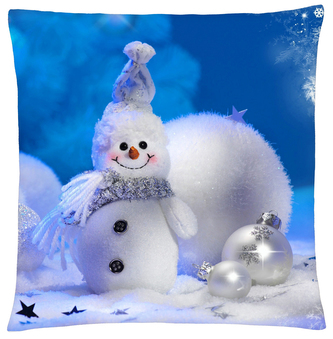 Polštář HAPPY SNOWMAN  Mybesthome 40x40 cm